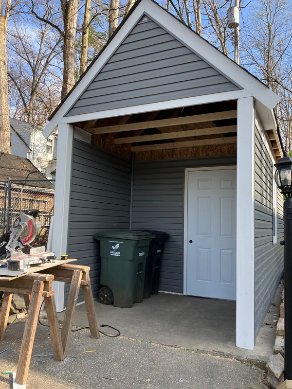 Shed Raising at the Rectory